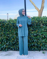 Ethnic Style Loose Casual Pleated Suit Southeast Asian Arab Women's Clothing - Meesal