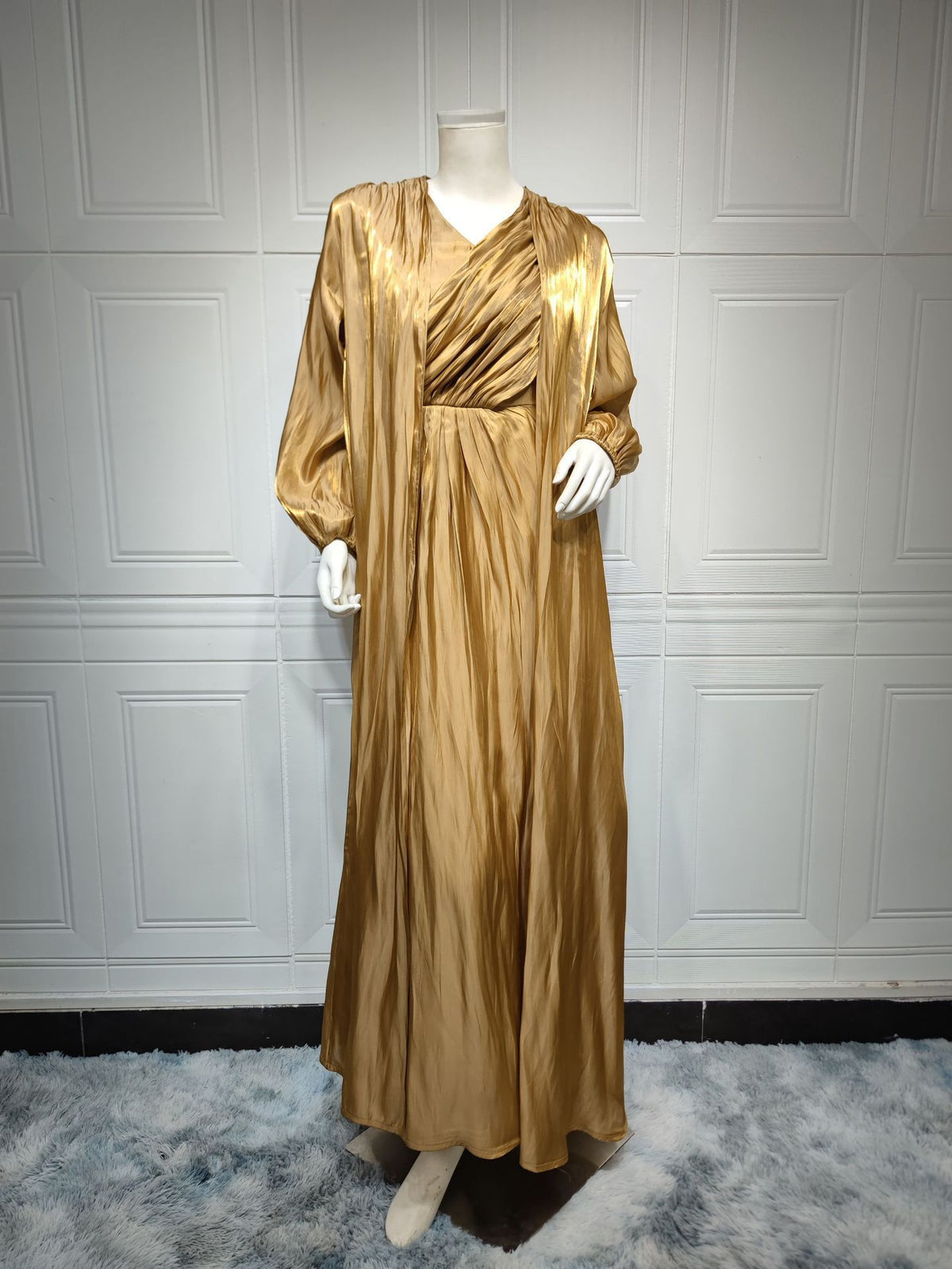 Bright Silk Dress DUBAI Turkish Robe - Meesal