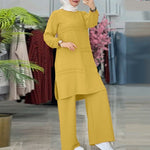 Muslim Women's Wear Solid Color Two-piece Set - Meesal